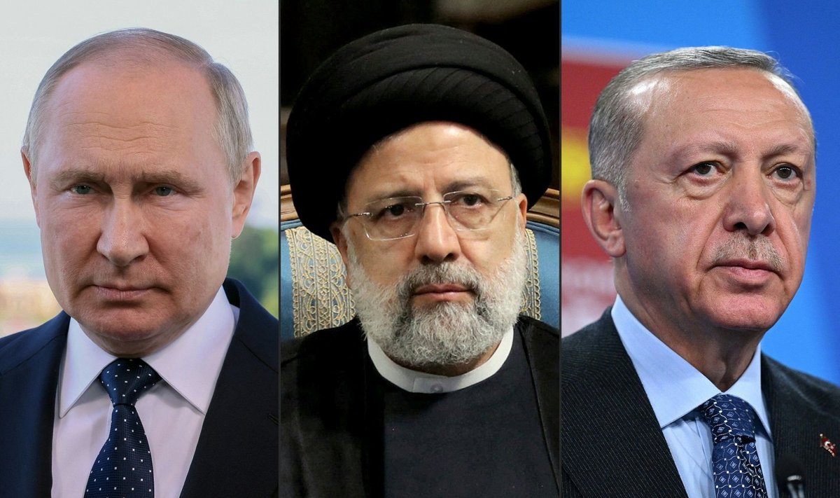 Vladimiras Putinas, Ebrahimas Raisi, Recepas Tayyipas Erdoganas
