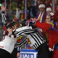 Jėgas lemiamoms rungtynėms taupiusi Latvija neprilygo rusams pasaulio ledo ritulio čempionate