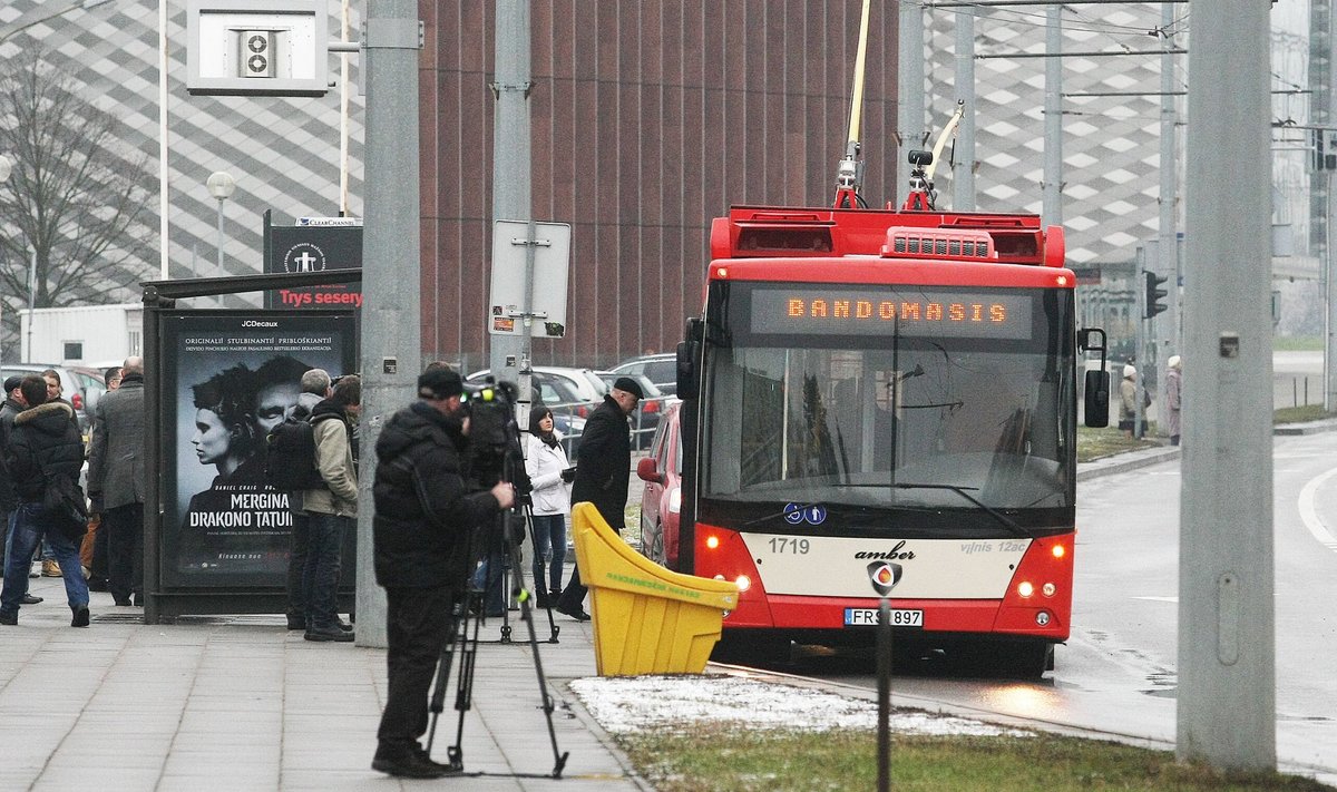 Vilniuje surinkti troleibusai išriedėjo į gatves