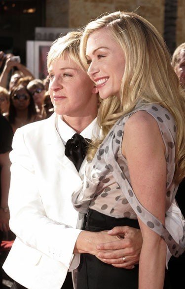 Ellen DeGeneres ir Portia di Rossi.