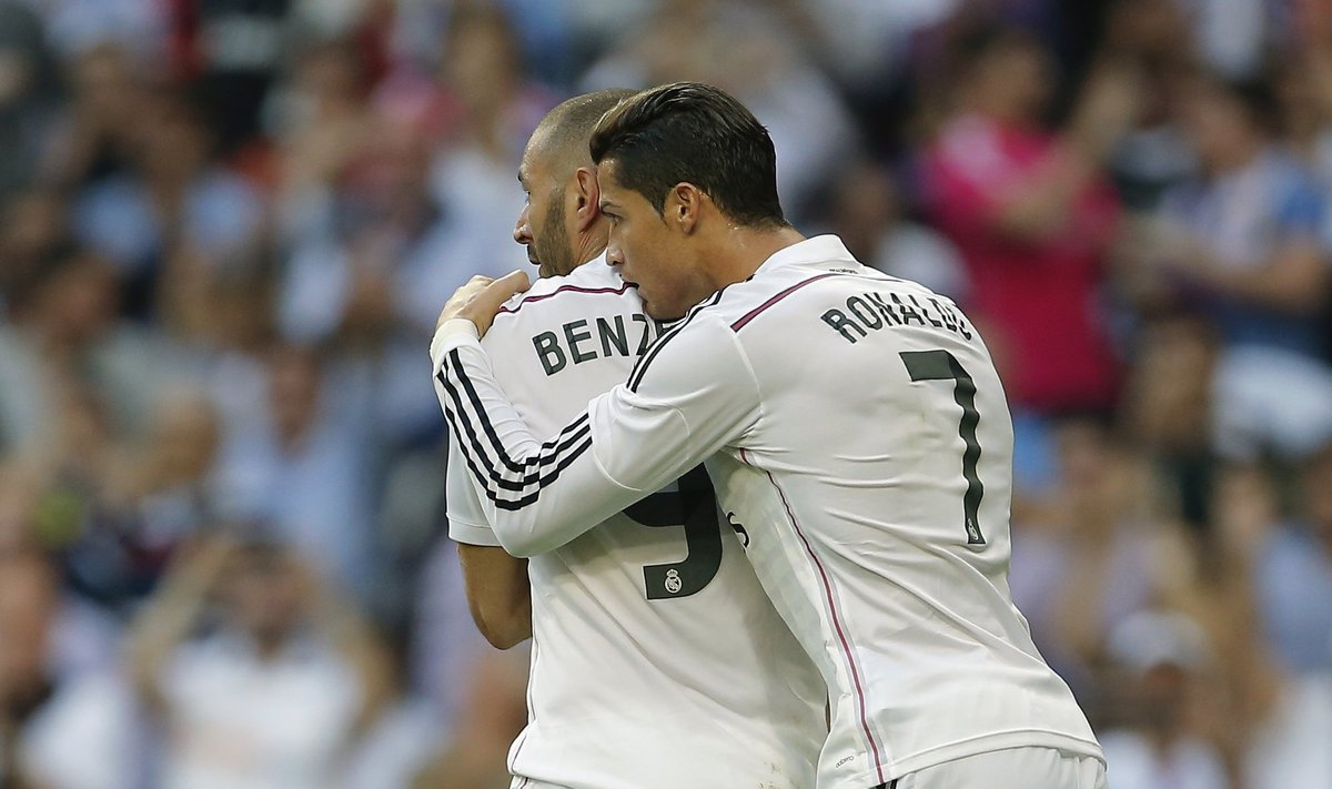 Karimas Benzema ir Cristiano Ronaldo
