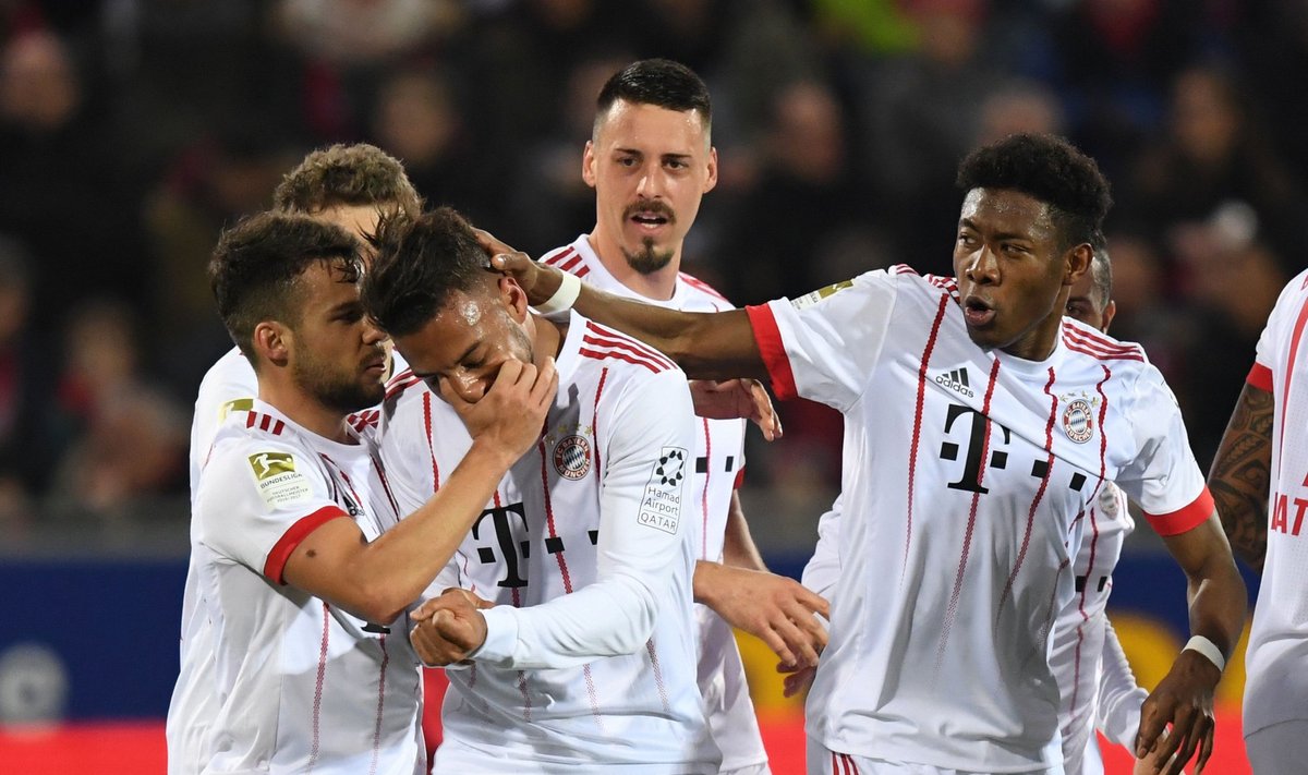 Miuncheno "Bayern" džiaugiasi prancūzo Corentino Tolisso įvarčiu
