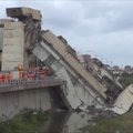 Įgriuvus didžiulio viaduko daliai Italijoje žuvo mažiausiai 11 žmonių