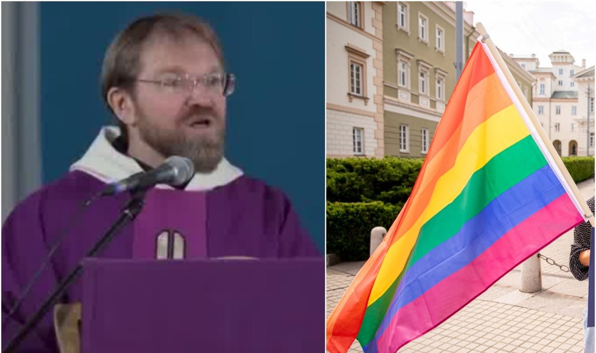 Kretingos Pranciškonų gimnazijos kapelionas Paulius Vaineikis adventinių mišių metu LGBT bendruomenės narius išvadino iškrypėliais.
