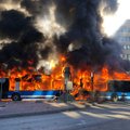 Užfiksavo šiurpią akimirką: gatvėje neišsitekęs sprogo dujinis autobusas