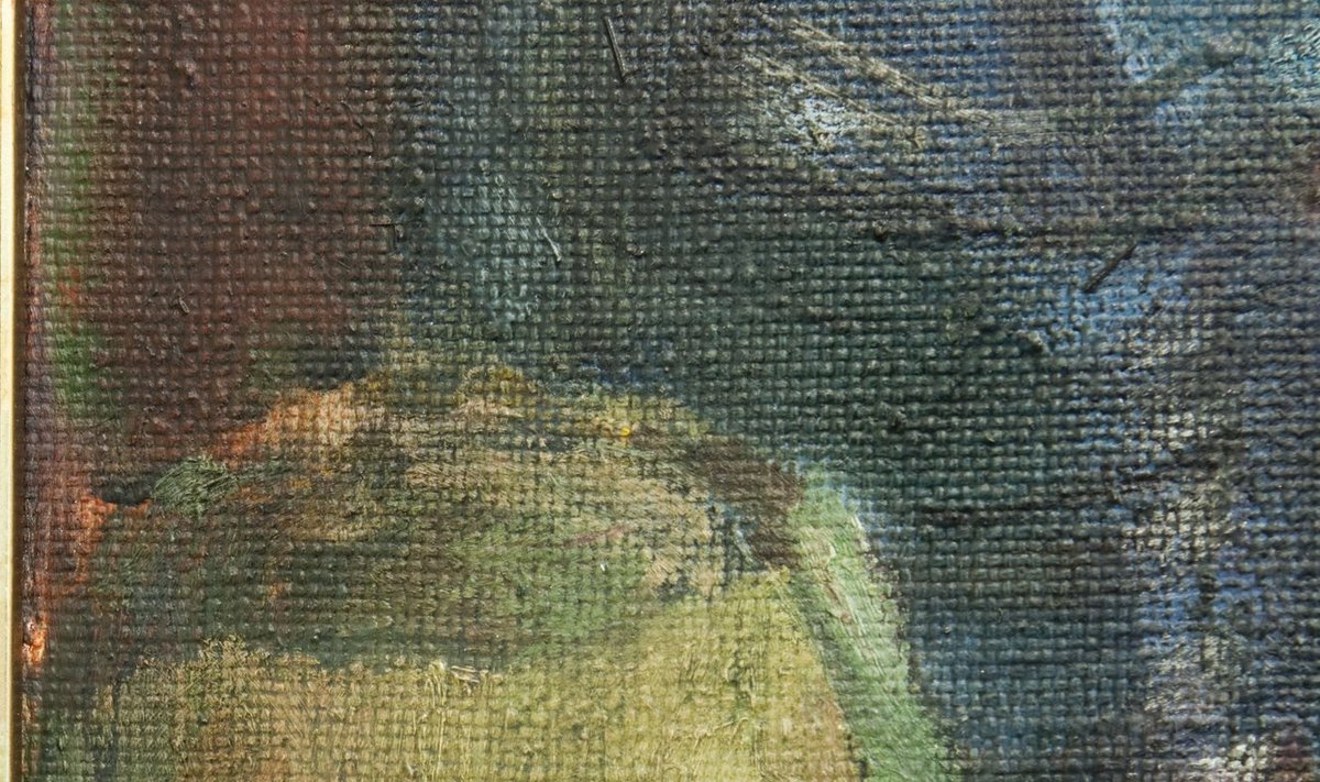 Antano Beinaravičiaus tapyto paveikslo Žalgirio mūšio tema fragmentas