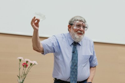 Vilniaus universitete vyko fizikos Nobelio premijos laureato, aistringo fizikos mokslo populiarintojo prof. W. D. Phillipso paskaitos. VU/J. Auškelio nuotr.