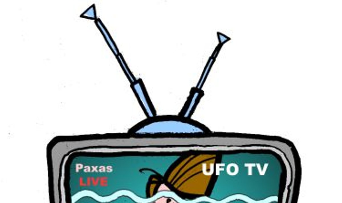 Rolandas Paksas televizijoje - karikatūra