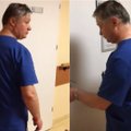 Santaros Vaikų ligoninėje tėvai nufilmavo svirduliuojantį chirurgą