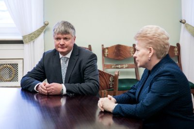 Kęstutis Navickas susitinka su Dalia Grybauskaite