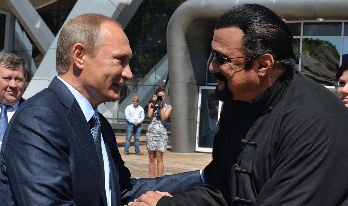 Stevenas Seagalas ir Vladimiras Putinas