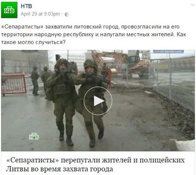 Rusijos NTV kanalo reportažas iš Lietuvos