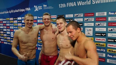 Lietuvos plaukikų ketvertas pagerino šalies rekordą