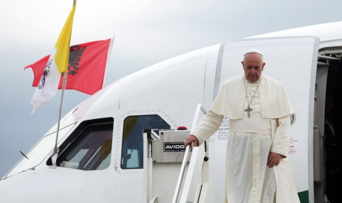 Popiežius Pranciškus lankosi Albanijoje 