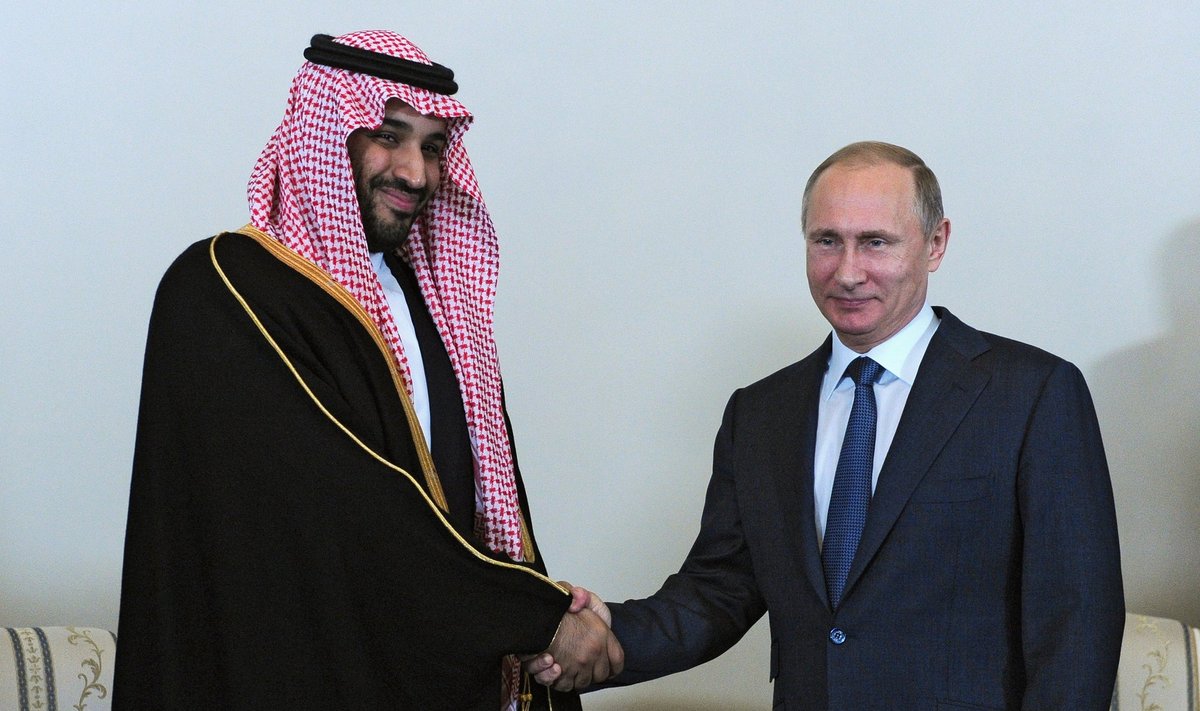 Mohammedas bin Salmanas bin Abdulazizas al Saudas ir Vladimiras Putinas