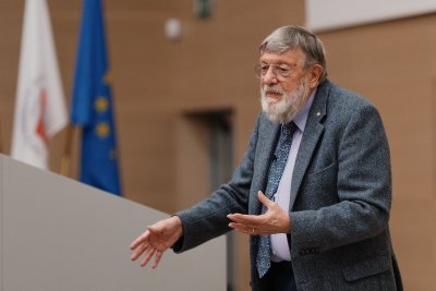 Vilniaus universitete vyko fizikos Nobelio premijos laureato, aistringo fizikos mokslo populiarintojo prof. W. D. Phillipso paskaitos. VU/J. Auškelio nuotr.