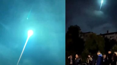 Naktį virš Europos praskriejo milžiniškas švytintis objektas – dangų nutvieskęs meteoras atrodė lyg iš filmo: žmonės puolė skambinti 112 