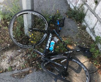 Chriso Froomo dviratis po incidento