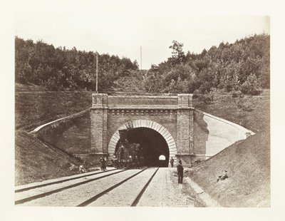 Geležinkelio tunelis Paneriuose / Foto: Juozas Čechavičius (apie 1873 m.)