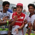 Treniruotėse Indijoje – prastas „Ferrari“ pilotų pasirodymas