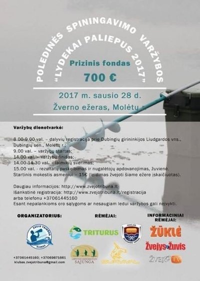 Poledinės spiningavimo varžybos „Lydekai paliepus“