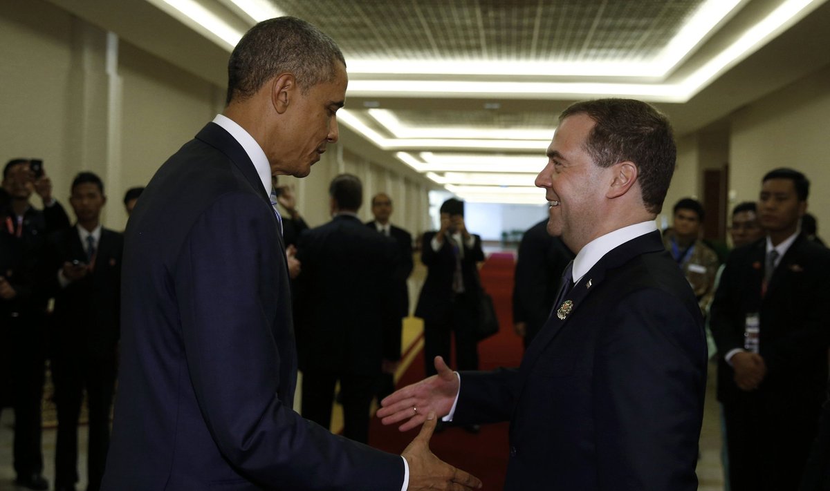 Dmitrijus Medvedevas ir Barakas Obama