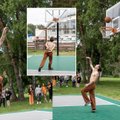 „Måneskin“ jau Lietuvoje: prieš lipdami į sceną išbandė jėgas krepšinio aikštelėje