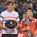 ATP turnyro Japonijoje finale K.Nishikori pranoko M.Raoničių