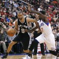 NBA lygoje „Spurs“ klubas iškovojo 33-ią sezono pergalę