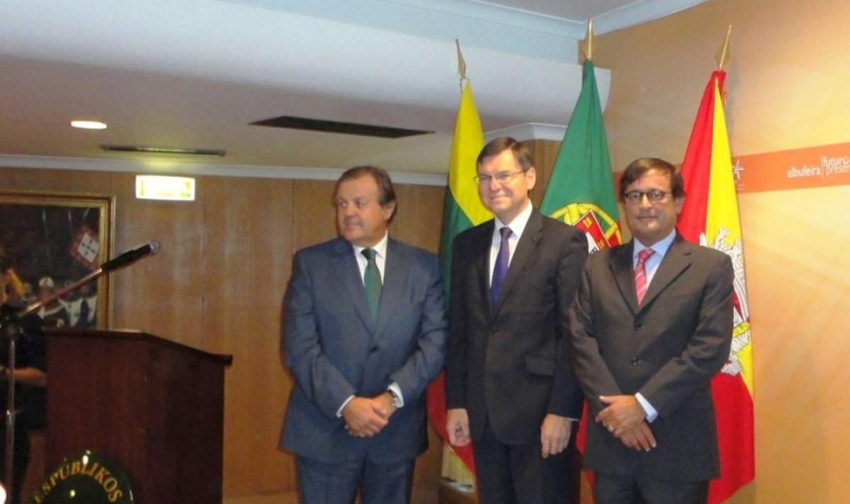 (iš kairės į dešinę) Desidério Jorge Silva, A.Rimkūnas, C. Sousa e Silva 