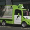 Londone šiukšles surenka važinėjantys žalieji ežiukai
