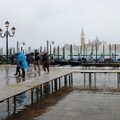 Dėl atšiaurių orų Italijoje Venecija atvėrė šliuzus