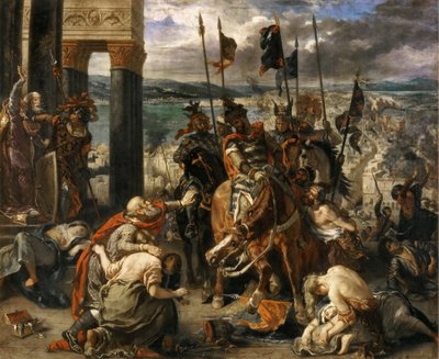 Eugène Ferdinand'as Victoras Delacroix. "Kryžiuočių įžengimas į Konstantinopolį" (1840)