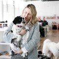 Ofiso neįsivaizduoja be šunų: viena darbuotoja dėl jų net pažabojo alergiją