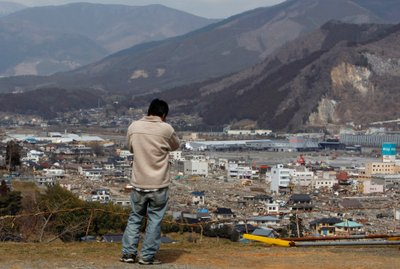 Žemės drebėjimo ir cunamio nusiaubti miestai Japonijoje