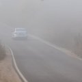 Kelininkai: Telšių, Tauragės ir Šilalės rajonuose eismo sąlygas sunkina rūkas