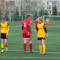 „Gintros-Universiteto“ futbolininkės užtikrintai įveikė Vilniaus „Žalgirio“ komandą