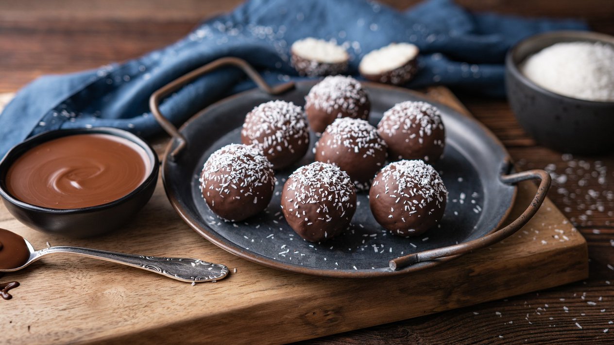 Desertui – gardūs kokosiniai kamuoliukai, kurių nereikia kepti