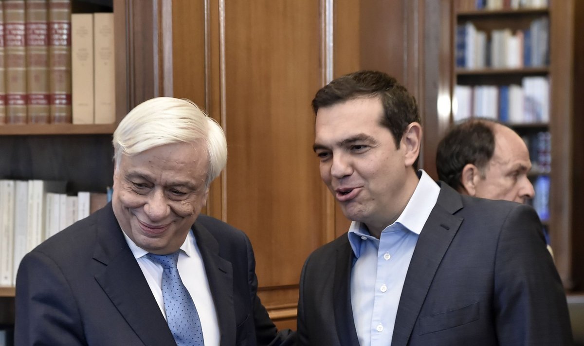 Prokopis Pavlopulas ir Aleksis Tsipras