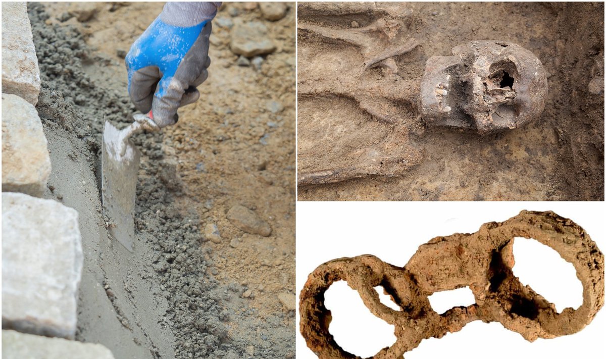 Skeletas buvo rastas palaidotas viename griovyje Didžiajame Kastertone, Ratlando grafystėje. Jį aptiko statybininkai, ketinę praplėsti vieną namą. MOLA / Scanpix asociatyvi nuotr.