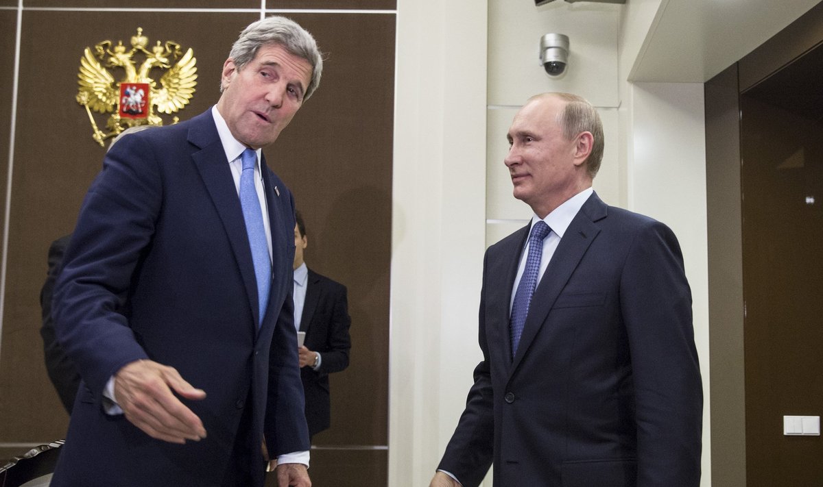 Johnas Kerry, Vladimiras Putinas