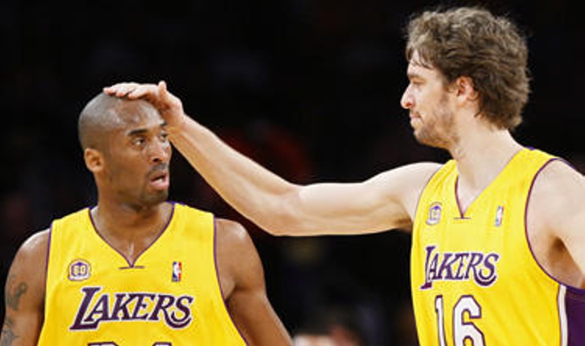 Kobe Bryantas ir Pau Gasolis ("Lakers")