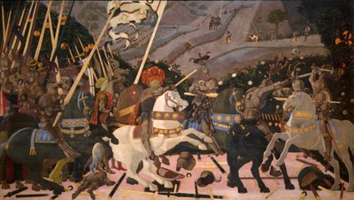Paolo Uccello. "San Romano mūšis" (1438-1440)