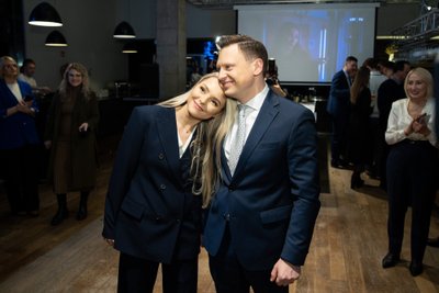 Valdas Benkunskas su žmona Vismante
