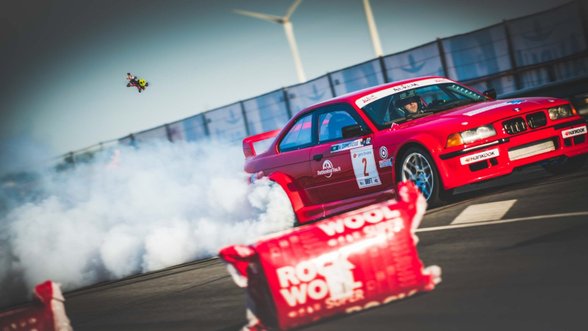 Dviejų dienų drifto varžybas vainikavo nugalėtojų pakyla ir Andriaus Vasiliausko pergalė